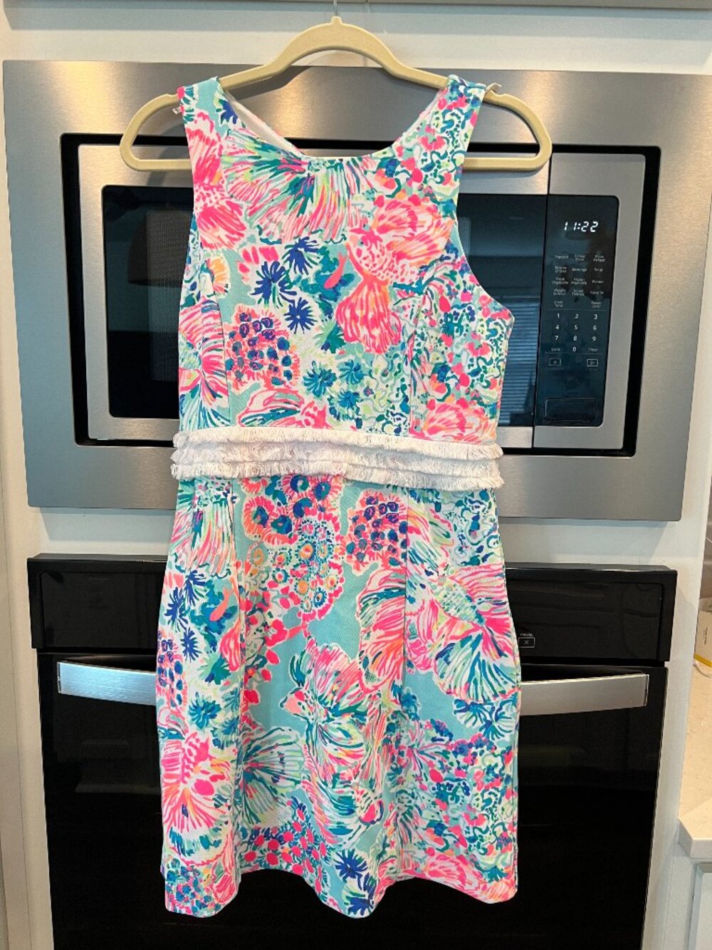 Lilly Pulitzer Sleeveless Fringe Waist Shift Dress | Size Small